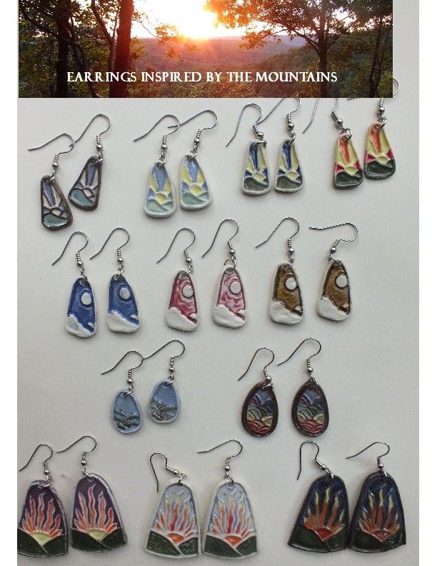Mountain earrings